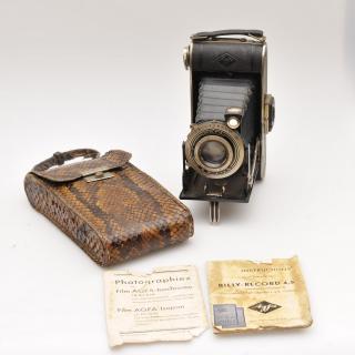 agfa-billy-record-4-5-with-snake-skin-ever-ready-case-5292a