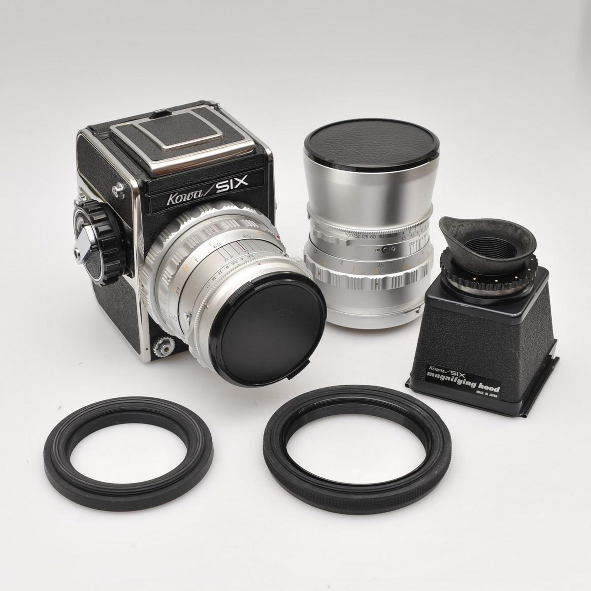 Kowa Six with 85mm, 150mm and prism (all Mint) - Collectcamera