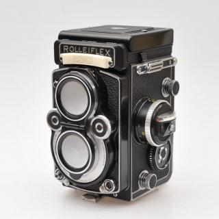 Rolleiflex 3.5F with Planar 3.5/75mm white face pre series (als nieuw)